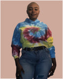 Tie-dye Cropped Top Hoodies