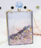 transparent acrylic purse